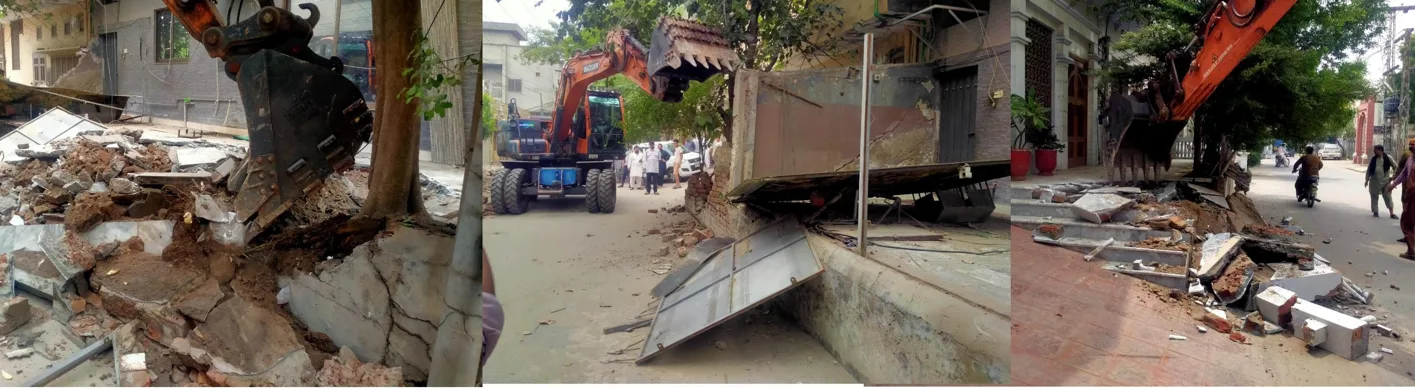 Major Anti-Encroachment Operation in Faisalabad, Illegal Structures Demolished in Gulberg B