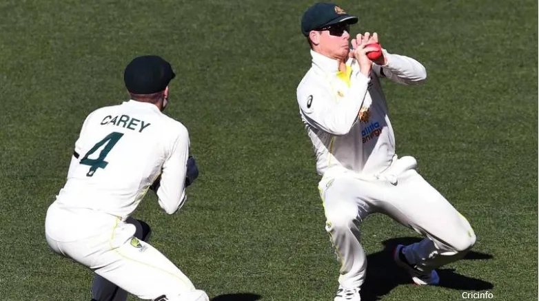 Steve Smith equals world record for most catches in Test cricket