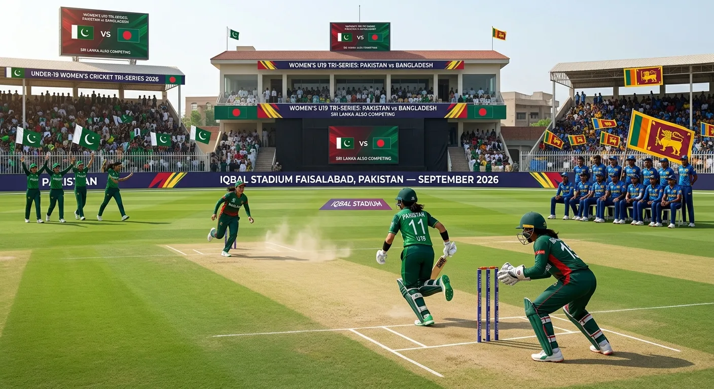 SRI LANKA UNDER-19 WOMEN'S CRICKET TEAM ARRIVES IN FAISALABAD FOR TRI-SERIES