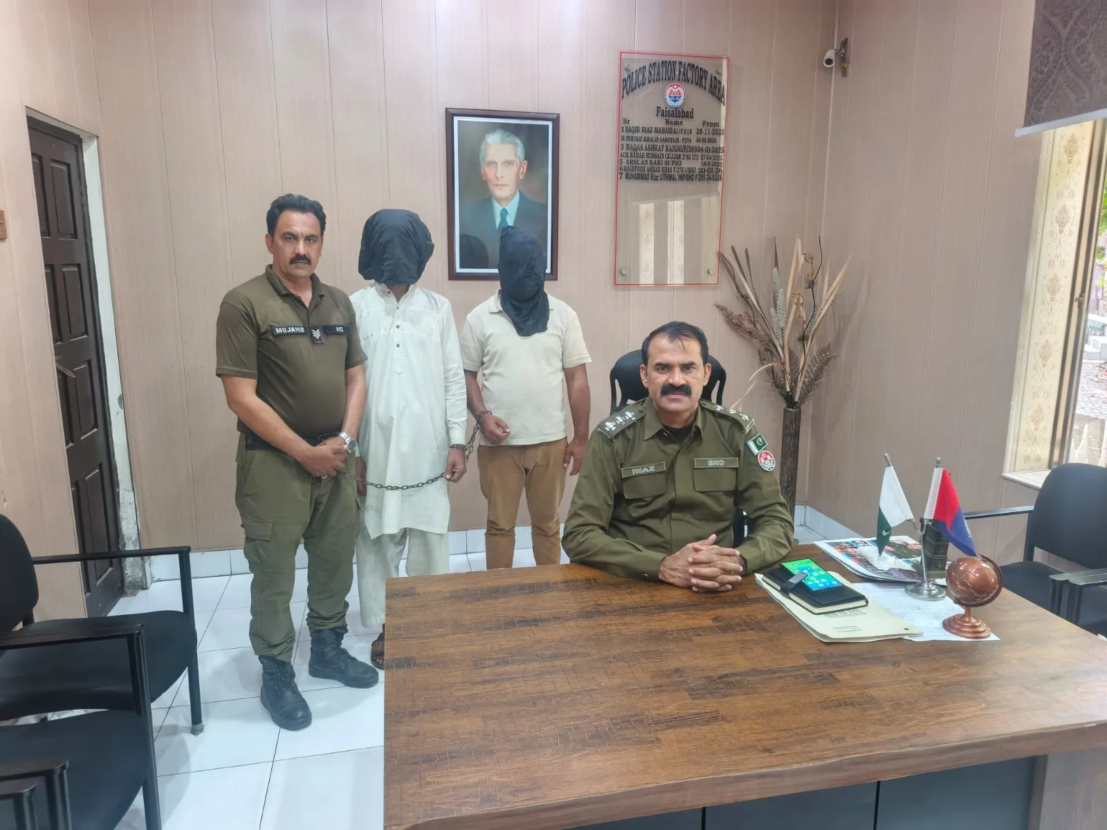 Two-Member Gang Arrested for Theft, Stolen Fabric Worth Rs 0.5 Million Recovered