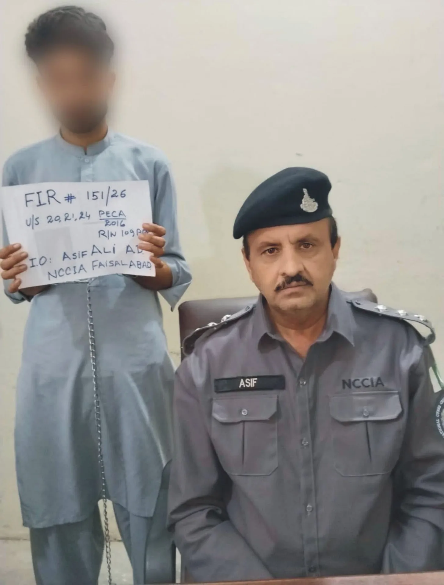 NCCIA Faisalabad Arrests Suspect for Online Harassment and Blackmailing via WhatsApp