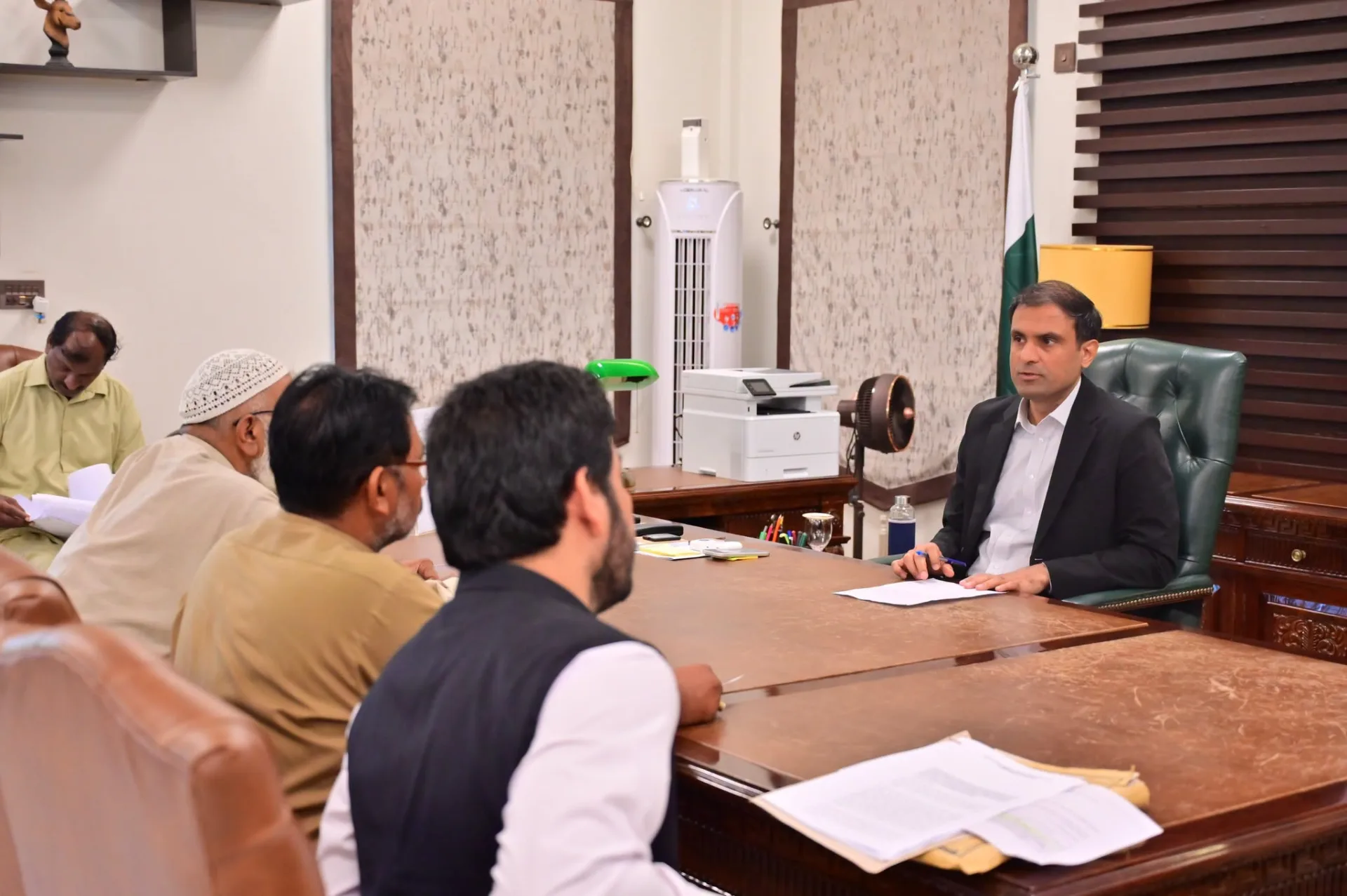 Deputy Commissioner Muhammad Nauman hears public complaints and issues directives during open office hours