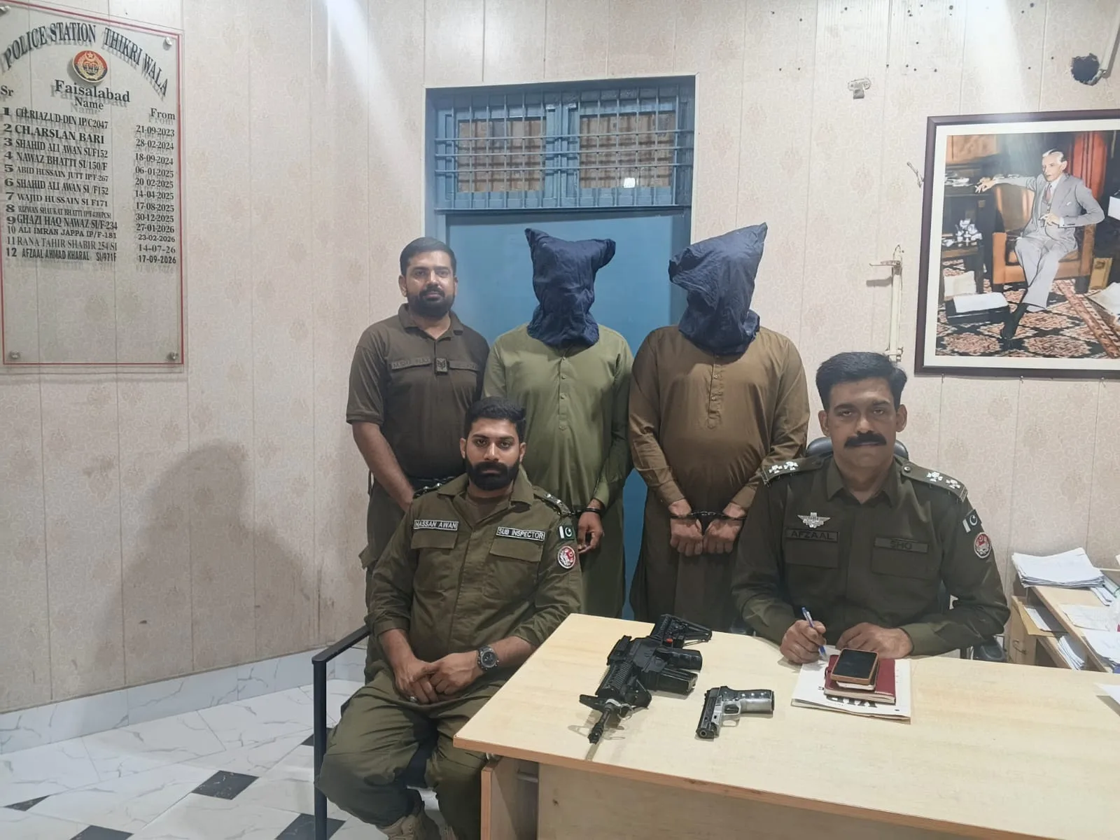 Crackdown on illegal arms display continues: Thikriwala police arrest two suspects for spreading panic