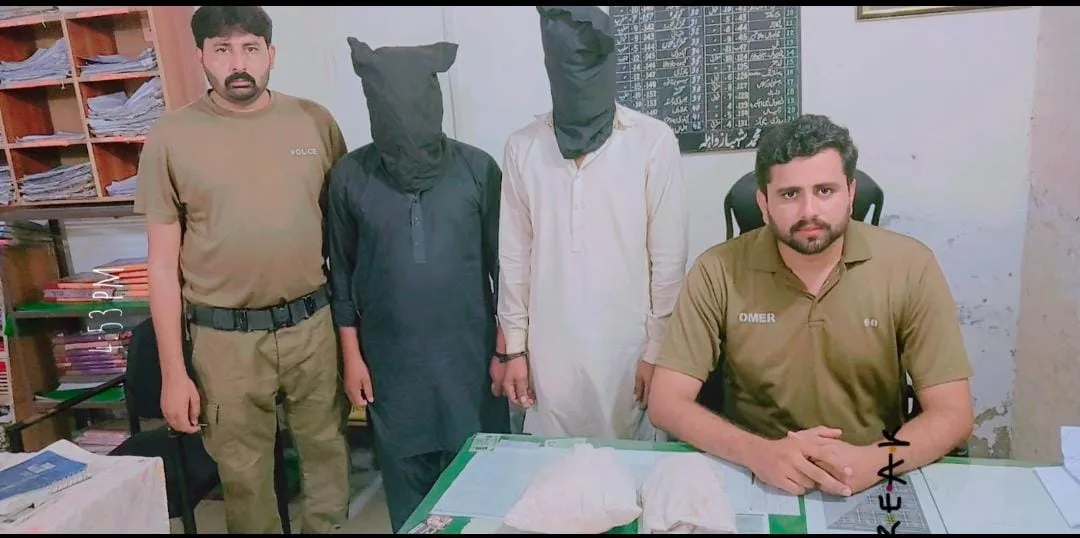 Police seize over 3kg hashish and 100g ice; Sahianwala police apprehend two drug peddlers