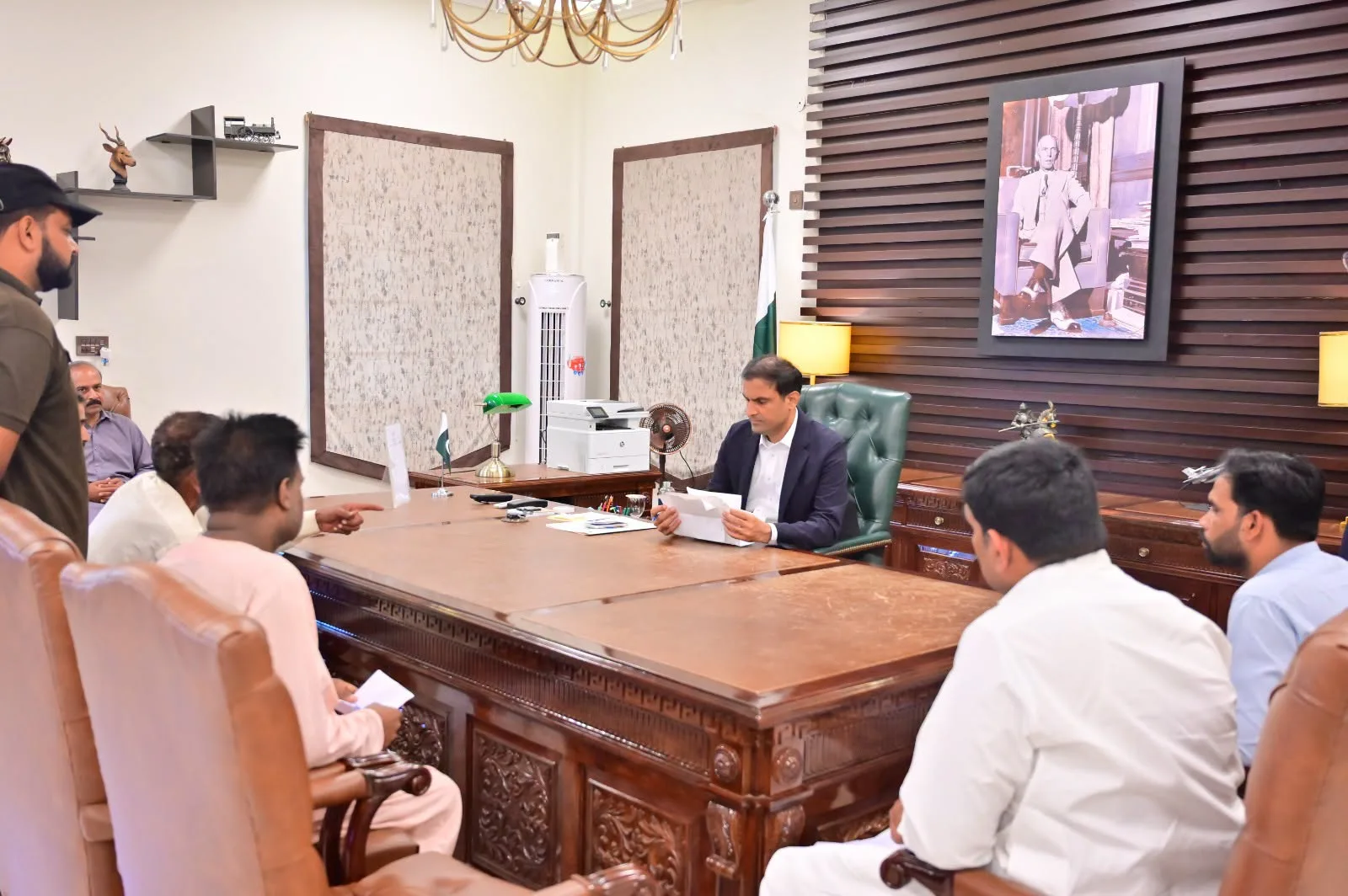 DC Faisalabad Muhammad Numan Siddique addresses public grievances during official hours; directs line departments for immediate relief